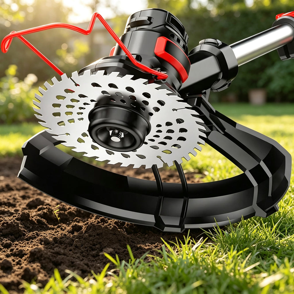 Cordless Electric Grass Trimmer with Blades — view 2